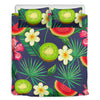 Aloha Tropical Watermelon Pattern Print Duvet Cover Bedding Set