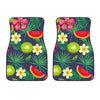 Aloha Tropical Watermelon Pattern Print Front Car Floor Mats