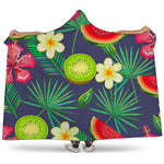 Aloha Tropical Watermelon Pattern Print Hooded Blanket