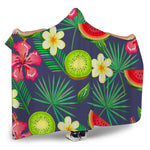 Aloha Tropical Watermelon Pattern Print Hooded Blanket