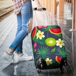 Aloha Tropical Watermelon Pattern Print Luggage Cover GearFrost