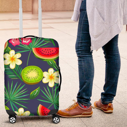 Aloha Tropical Watermelon Pattern Print Luggage Cover GearFrost