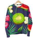 Aloha Tropical Watermelon Pattern Print Men's Crewneck Sweatshirt GearFrost