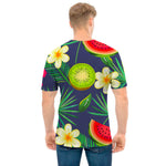 Aloha Tropical Watermelon Pattern Print Men's T-Shirt