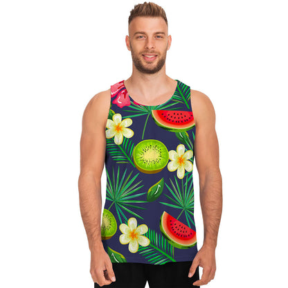 Aloha Tropical Watermelon Pattern Print Men's Tank Top
