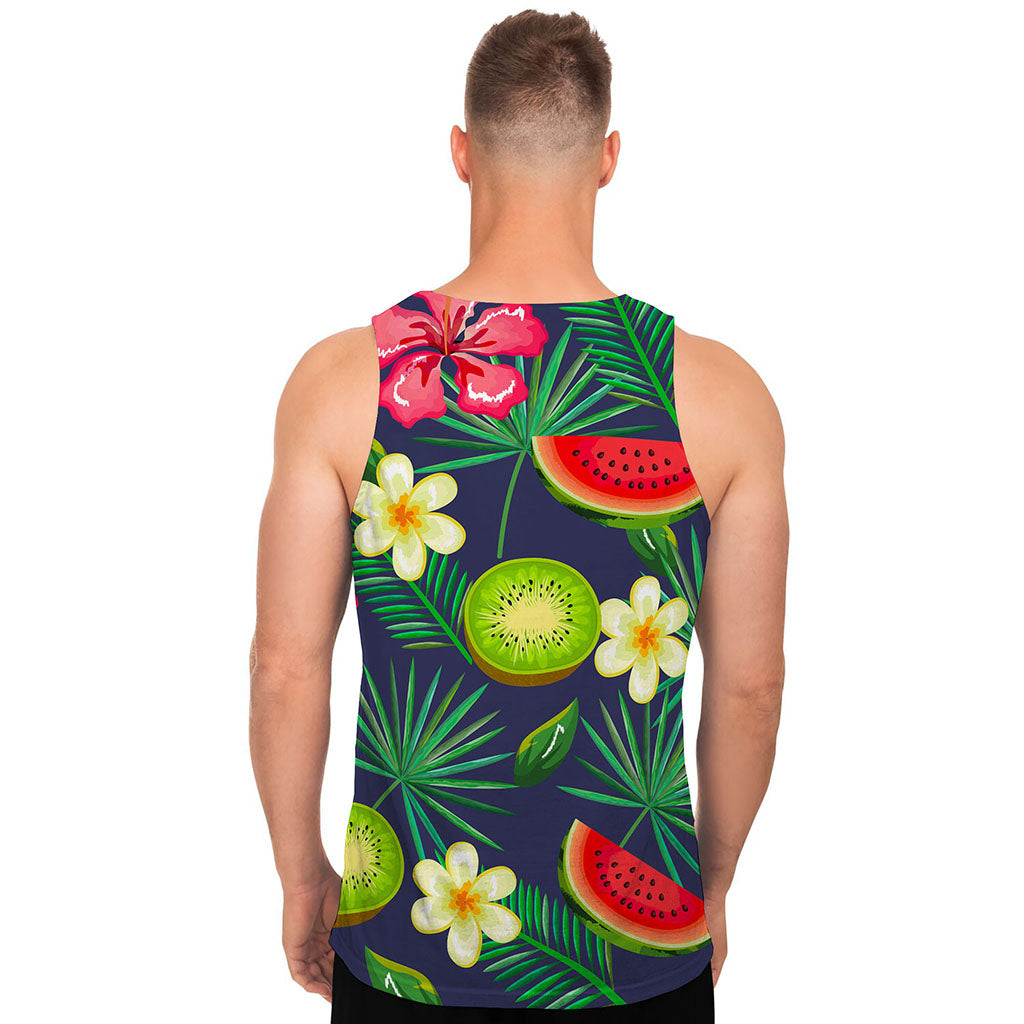 Aloha Tropical Watermelon Pattern Print Men's Tank Top