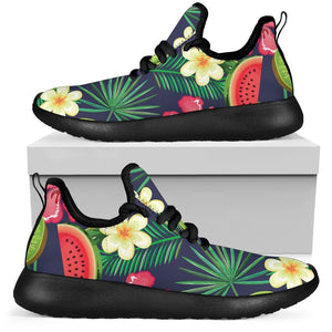 Aloha Tropical Watermelon Pattern Print Mesh Knit Shoes GearFrost