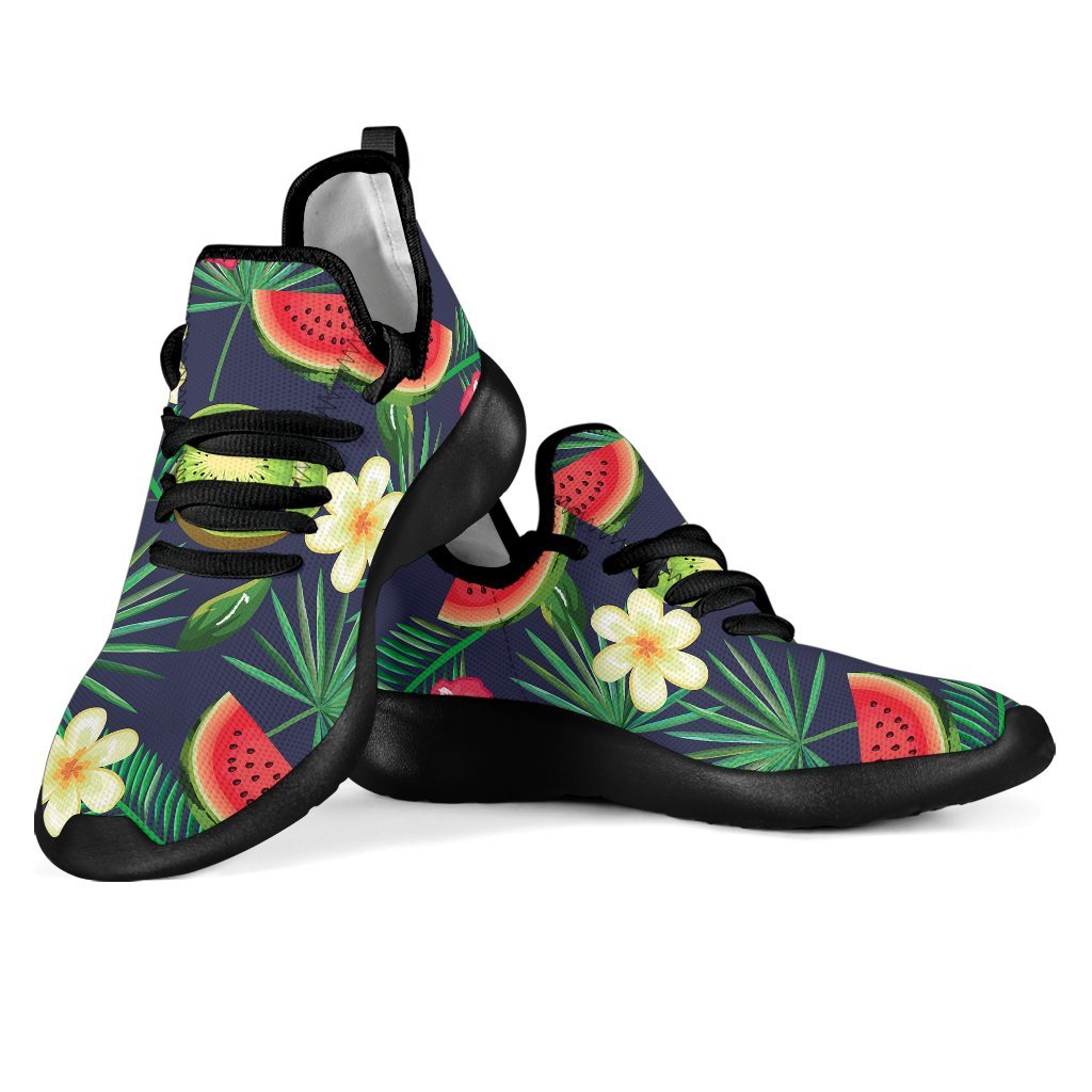 Aloha Tropical Watermelon Pattern Print Mesh Knit Shoes GearFrost