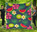 Aloha Tropical Watermelon Pattern Print Quilt
