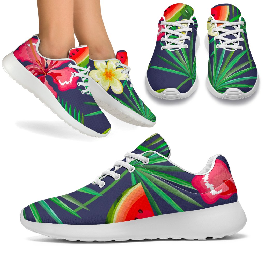 Aloha Tropical Watermelon Pattern Print Sport Shoes GearFrost