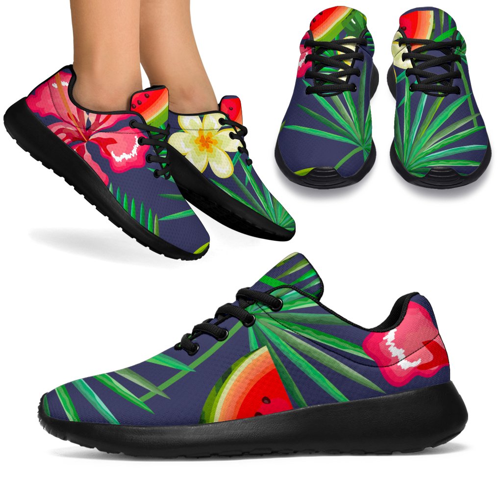 Aloha Tropical Watermelon Pattern Print Sport Shoes GearFrost