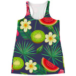 Aloha Tropical Watermelon Pattern Print Women's Racerback Tank Top