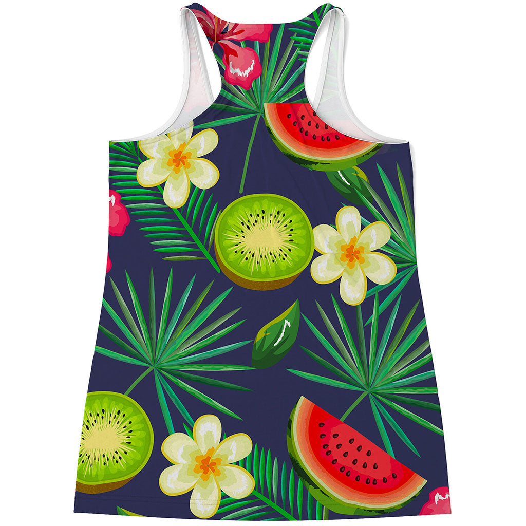 Aloha Tropical Watermelon Pattern Print Women's Racerback Tank Top