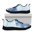 Alps Mountain Print Black Running Shoes