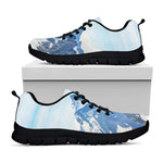 Alps Mountain Print Black Sneakers