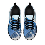Alps Mountain Print Black Sneakers