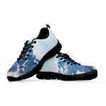 Alps Mountain Print Black Sneakers