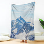 Alps Mountain Print Blanket
