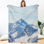Alps Mountain Print Blanket