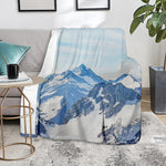 Alps Mountain Print Blanket