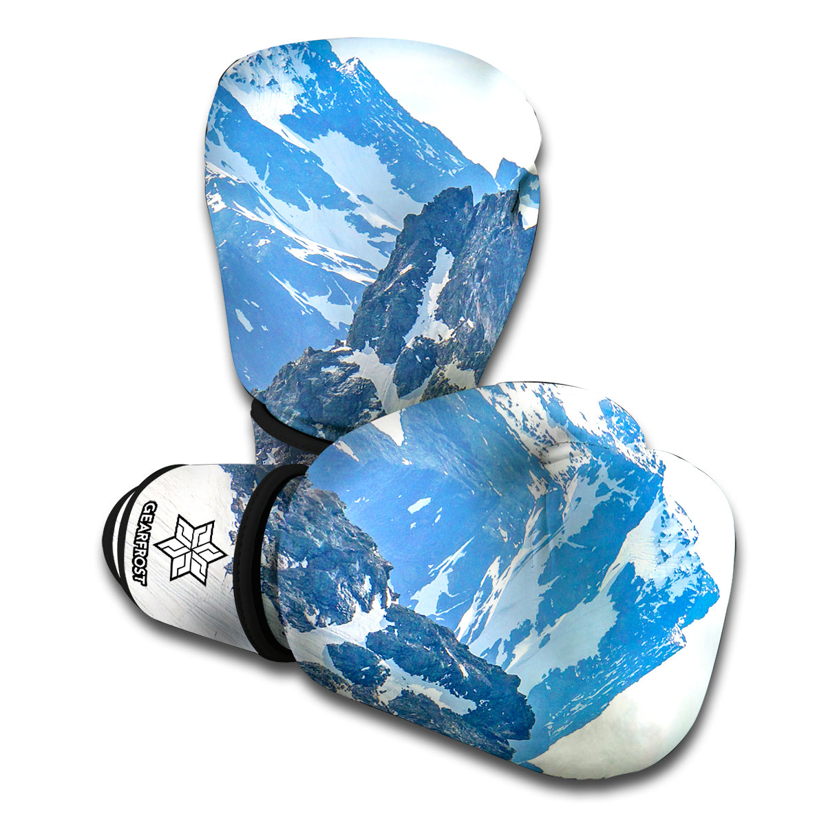 Alps Mountain Print Boxing Gloves