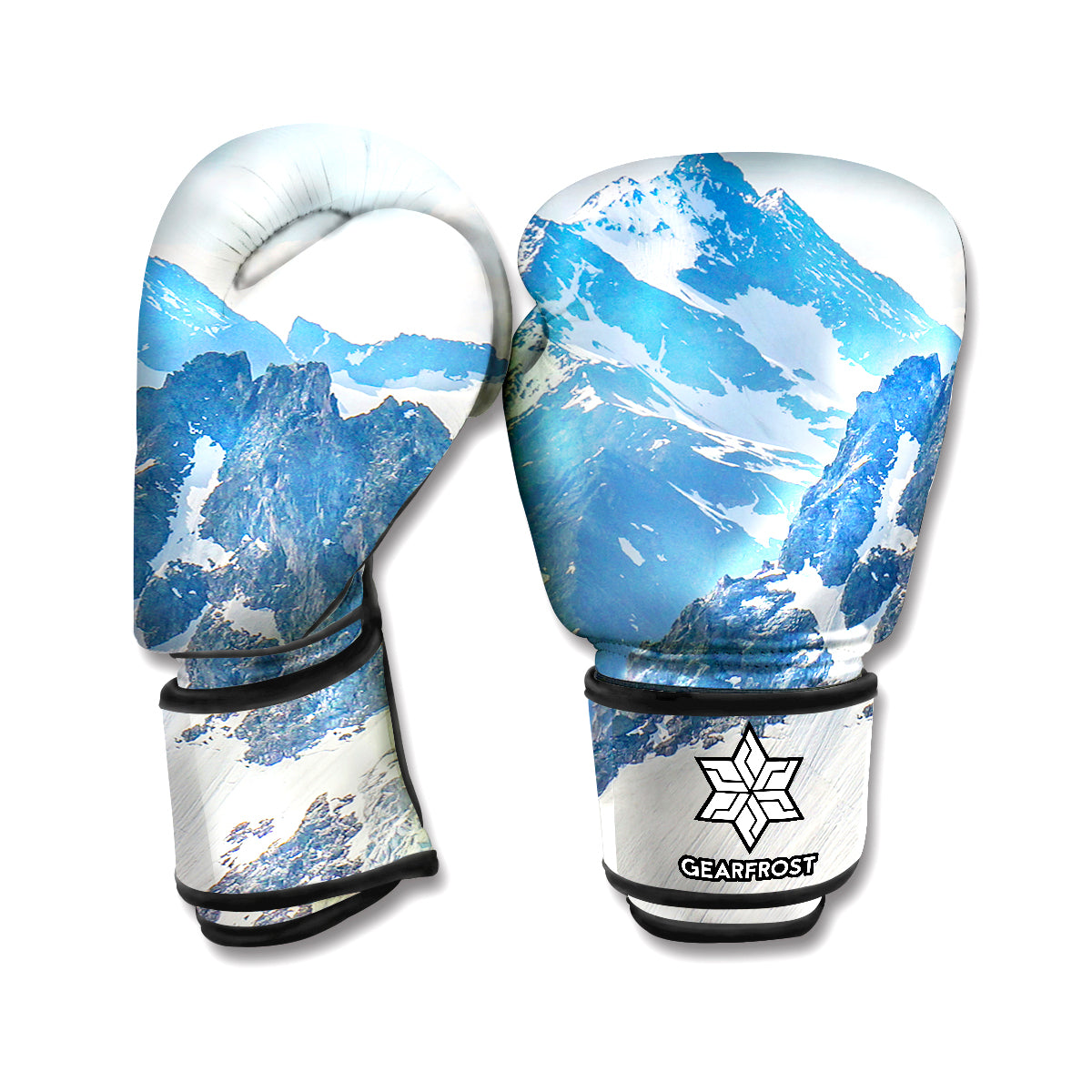 Alps Mountain Print Boxing Gloves