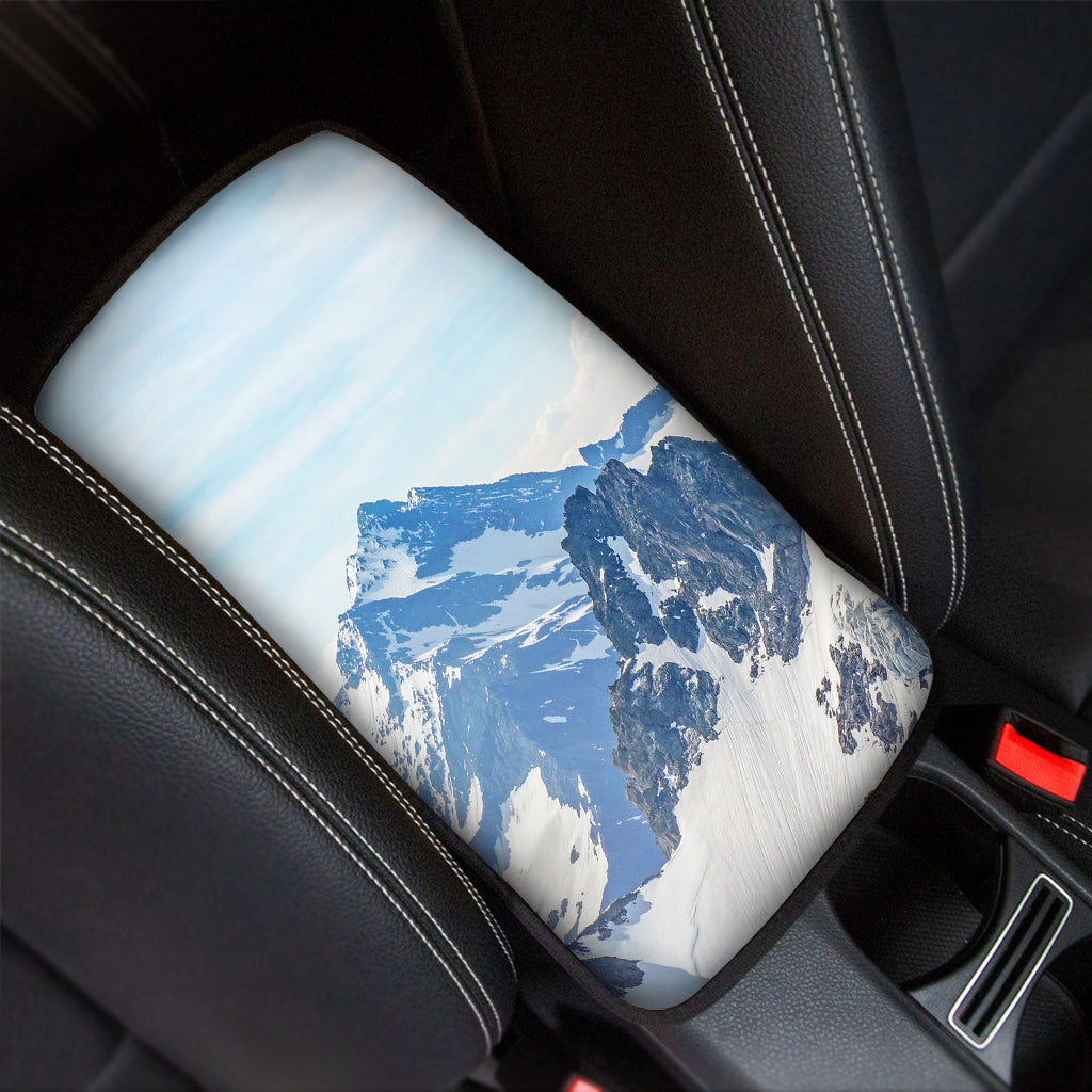 Alps Mountain Print Car Center Console Cover