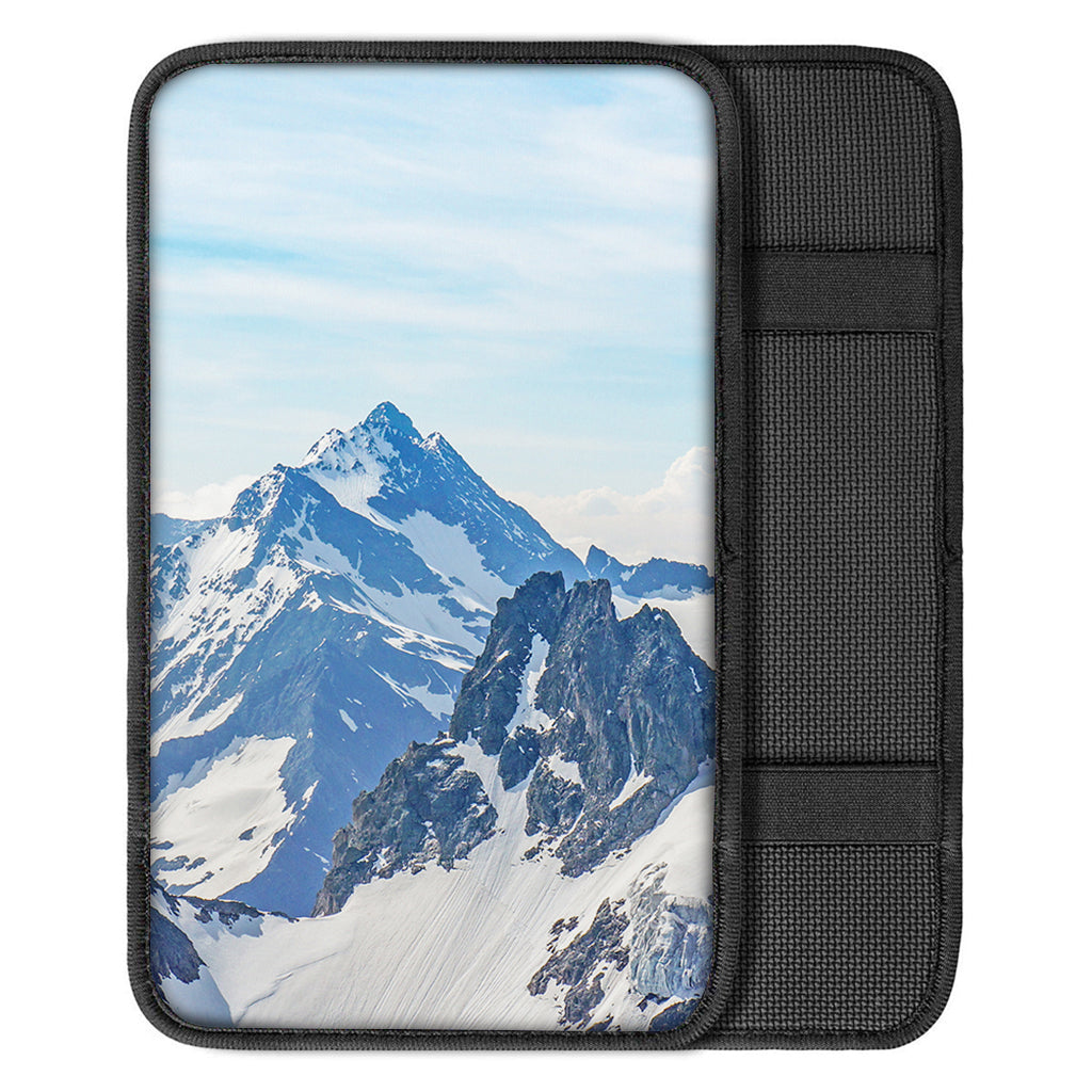 Alps Mountain Print Car Center Console Cover
