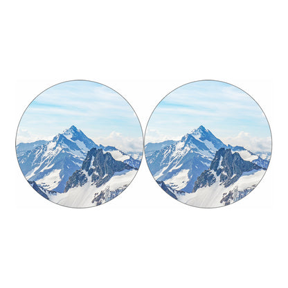 Alps Mountain Print Car Coasters