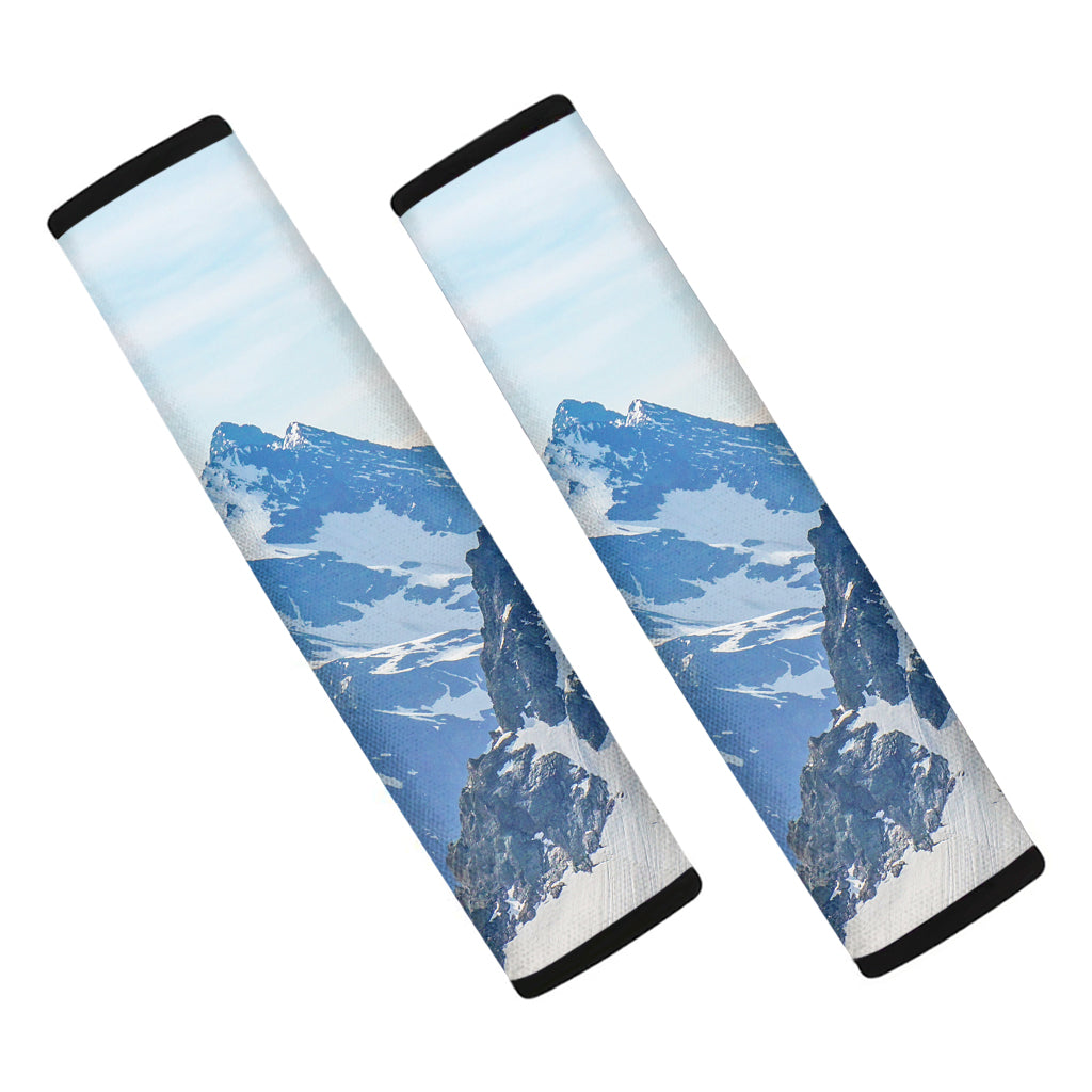 Alps Mountain Print Car Seat Belt Covers