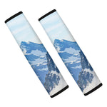 Alps Mountain Print Car Seat Belt Covers