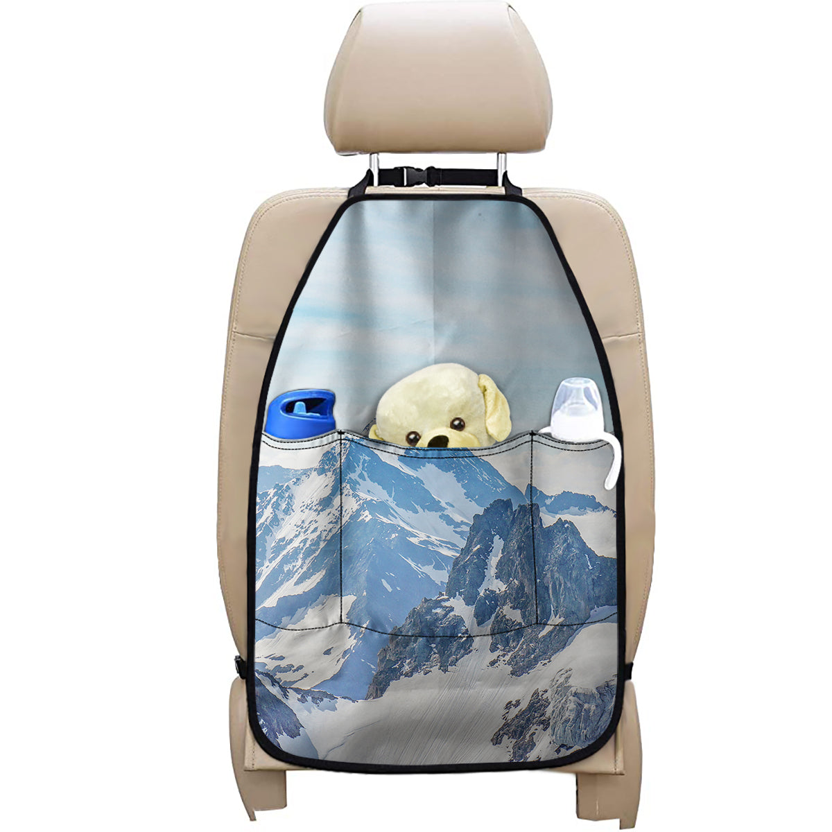 Alps Mountain Print Car Seat Organizers