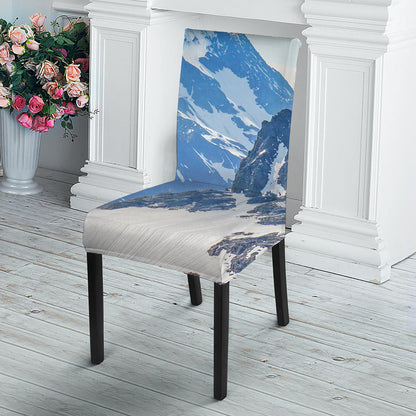 Alps Mountain Print Dining Chair Slipcover