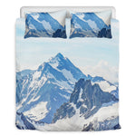 Alps Mountain Print Duvet Cover Bedding Set