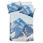 Alps Mountain Print Duvet Cover Bedding Set