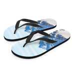 Alps Mountain Print Flip Flops