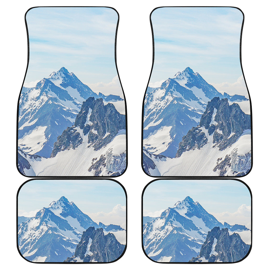 Alps Mountain Print Front and Back Car Floor Mats