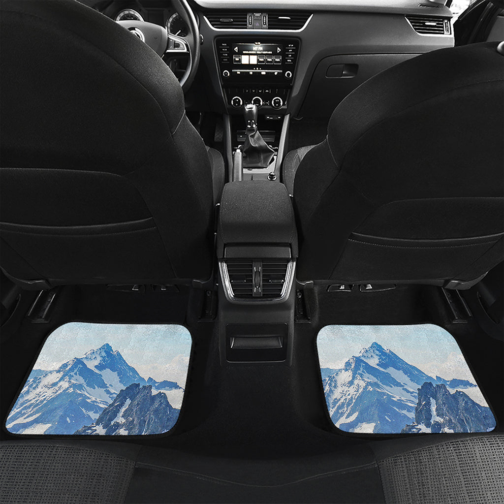 Alps Mountain Print Front and Back Car Floor Mats