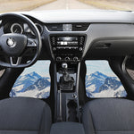 Alps Mountain Print Front Car Floor Mats