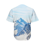 Alps Mountain Print Men's Baseball Jersey