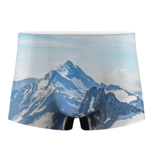 Alps Mountain Print Men's Boxer Briefs