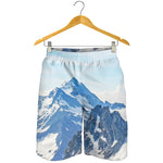 Alps Mountain Print Men's Shorts