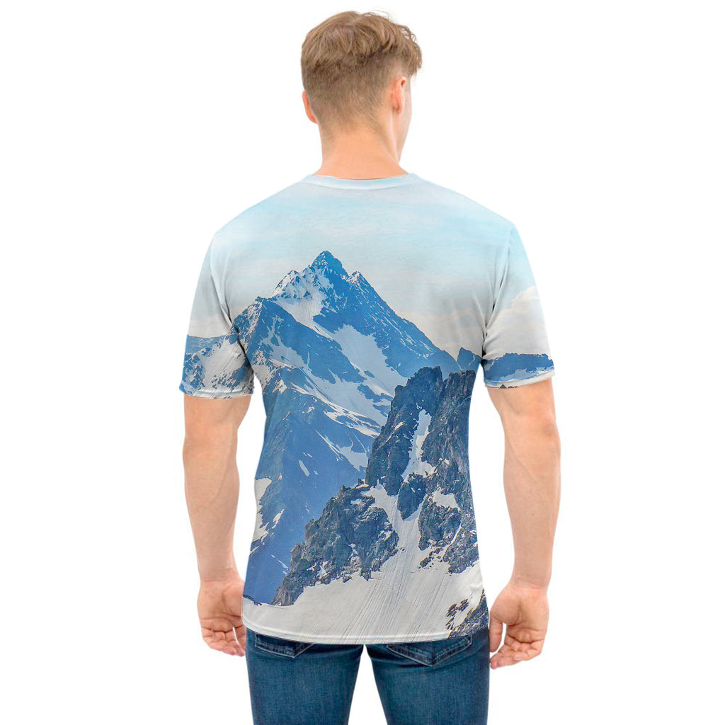 Alps Mountain Print Men's T-Shirt