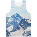 Alps Mountain Print Men's Tank Top