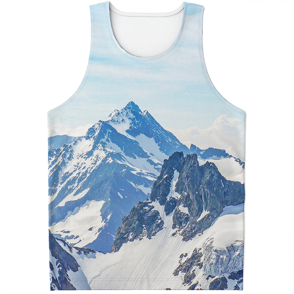 Alps Mountain Print Men's Tank Top