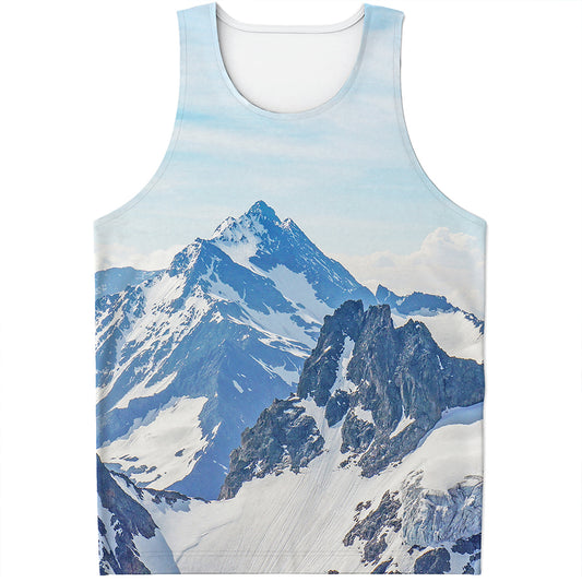 Alps Mountain Print Men's Tank Top