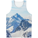 Alps Mountain Print Men's Tank Top