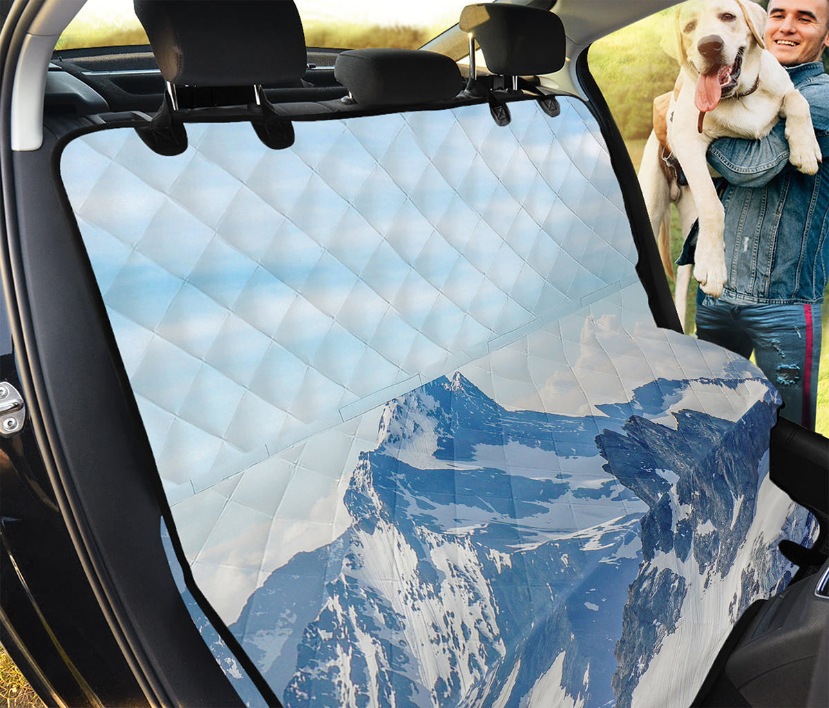 Alps Mountain Print Pet Car Back Seat Cover
