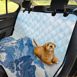 Alps Mountain Print Pet Car Back Seat Cover