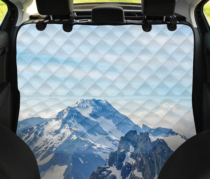 Alps Mountain Print Pet Car Back Seat Cover